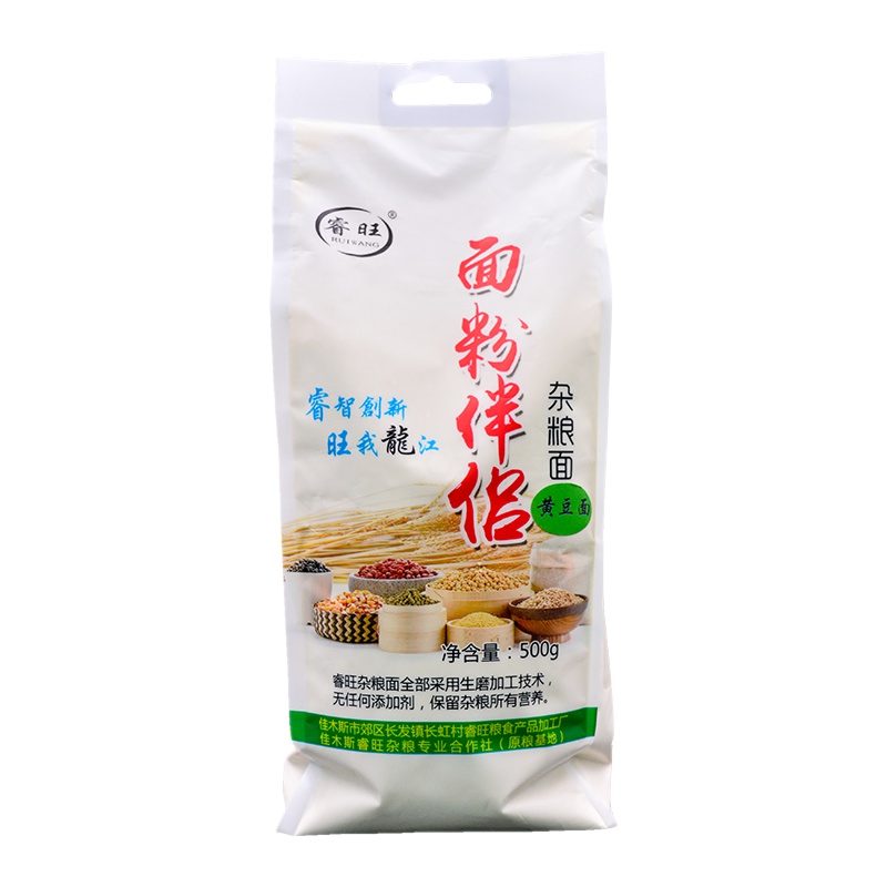 睿旺(RUIWANG) 黄豆面粉500g/袋 面粉伴侣 高筋面粉 杂粮面粉 东北大豆面粉 粗粮面粉