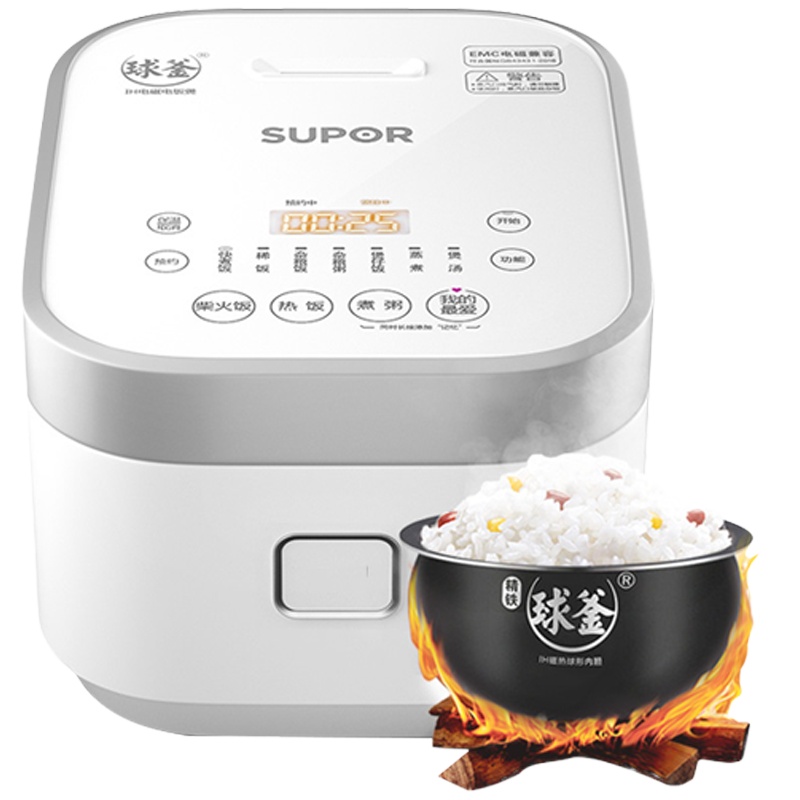 苏泊尔(SUPOR)电饭煲家用3L多功能3-5人精铁球釜内胆IH电磁加热电饭锅预约定时智能触控屏SF30HC649