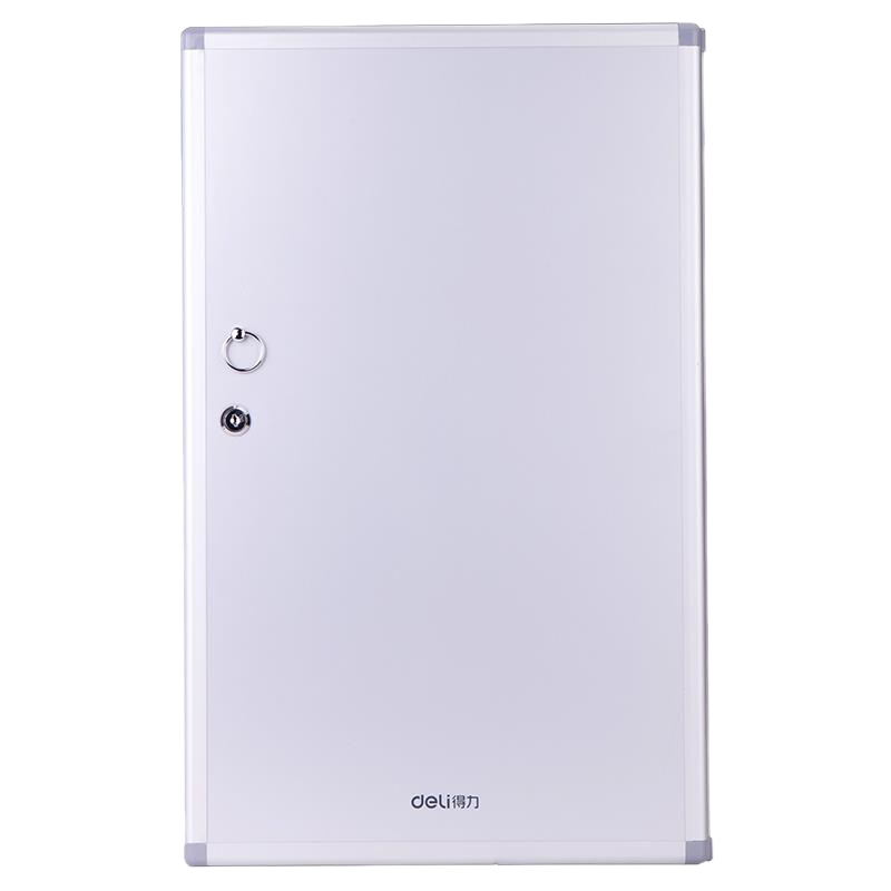 得力(50802)96位铝合金钥匙管理箱 钥匙整理收纳柜 银色