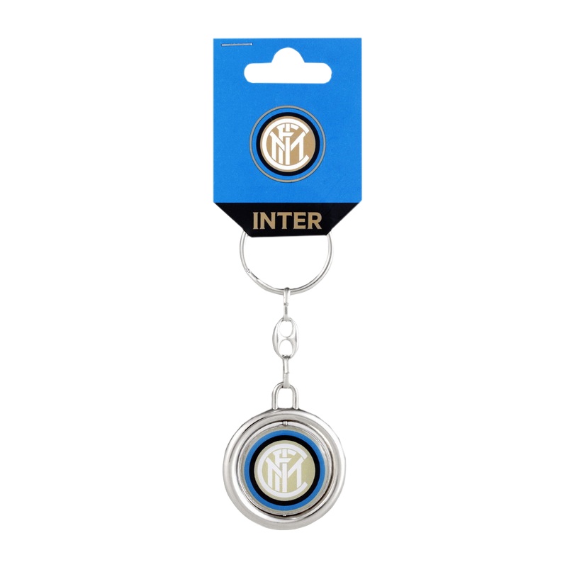 国际米兰足球俱乐部Inter Milan简约汽车挂件旋转金属钥匙扣