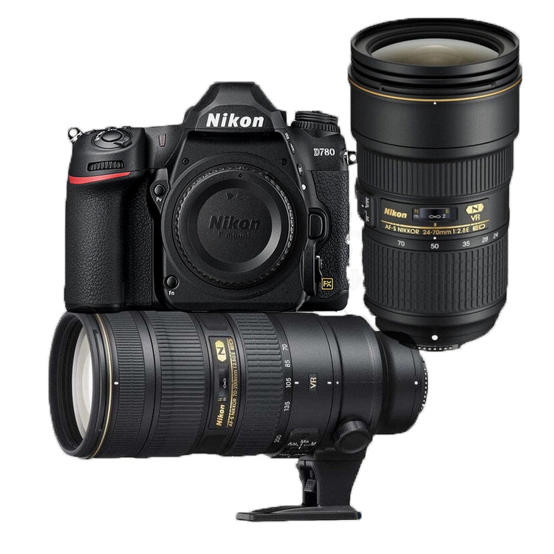 尼康(Nikon)D780(24-70mm f/2.8E+70-200mm f/2.8E)双镜头单反套机