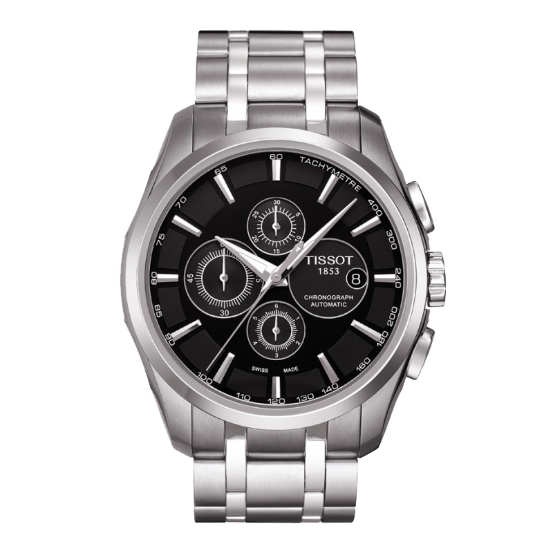 天梭(TISSOT)库图系列自动机械时尚商务休闲简约钢带男士手表T035.627.11.051.00