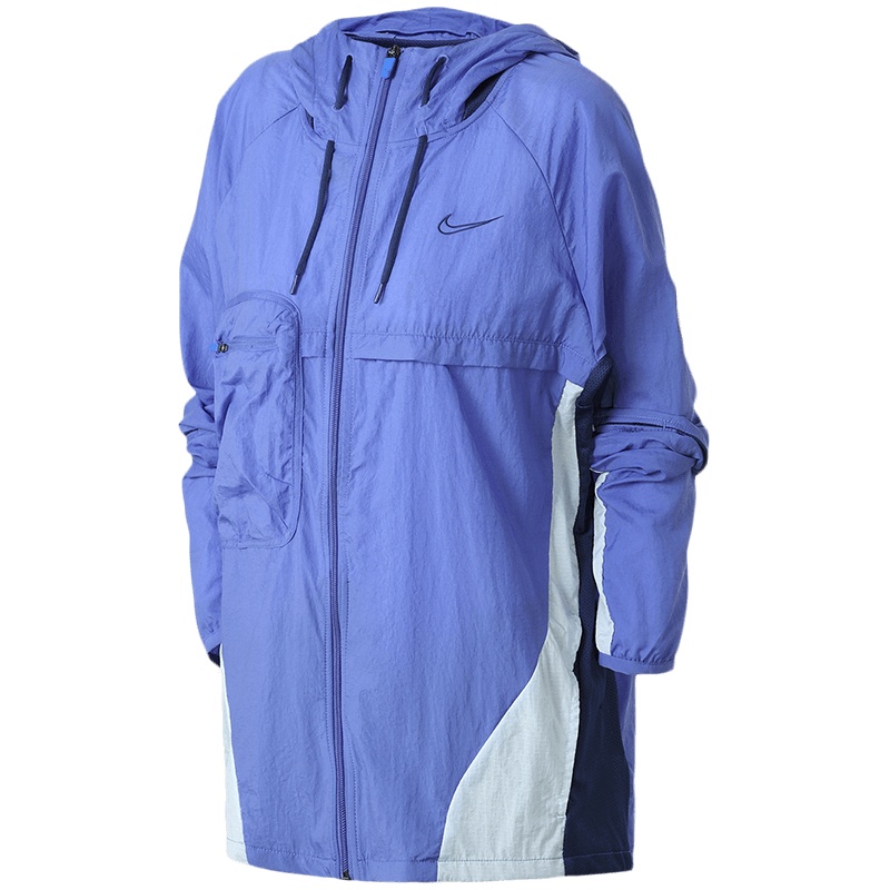 【自营】NIKE耐克男装外套透气机织连帽跑步健身开衫运动服CU5000