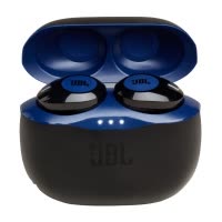 JBL T120TWS蓝牙耳机入耳式跑步运动吃鸡无线双耳通用型音乐耳塞 蓝色