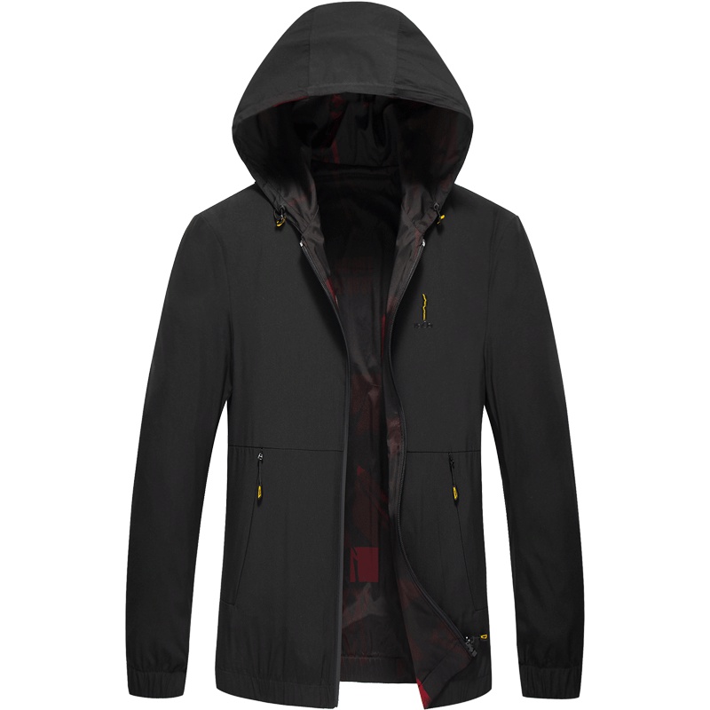 北极绒男士夹克春上衣夹克青年休闲春装外套连帽夹克男