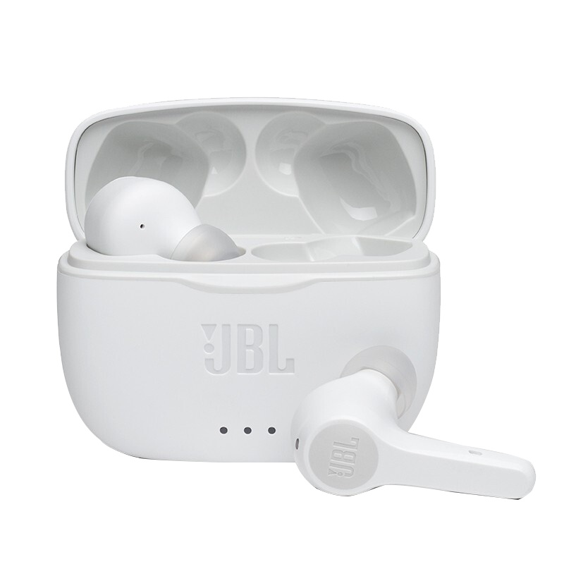 JBL TUNE215TWS 真无线蓝牙耳机 入耳式音乐耳机 双路链接 蓝牙5.0高效传输 超长续航 月暮白