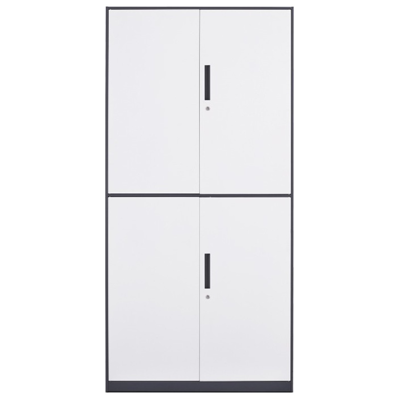 慧采云 办公家具优质钢制窄边套色通双节办公柜铁皮柜文件柜柜子档案资料柜900*400*1850mm