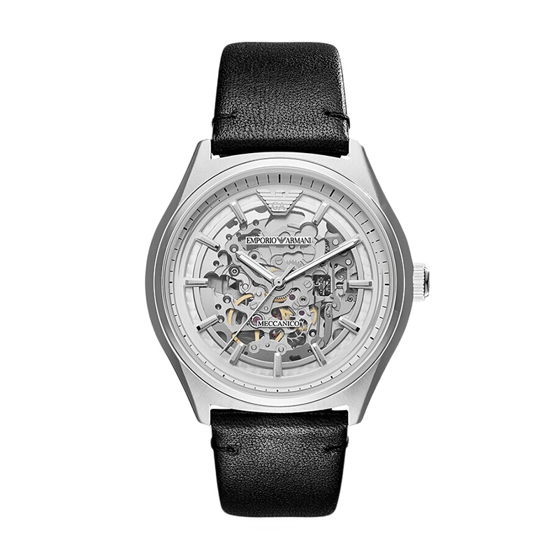 阿玛尼(Emporio Armani)复古皮带男士腕表 时尚潮流机械表男AR60003