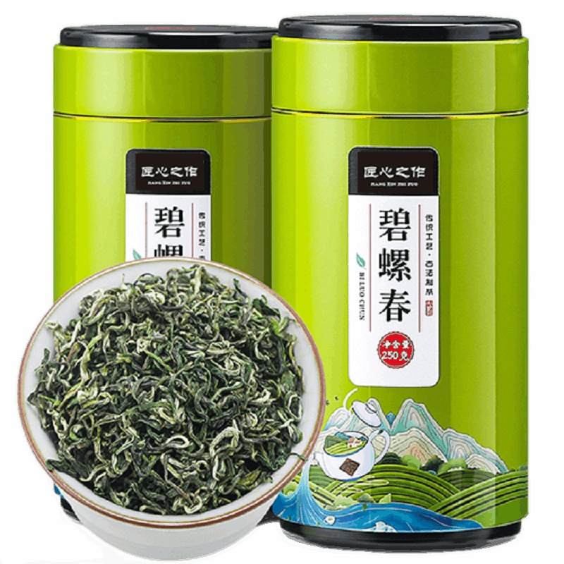 源御露 碧螺春茶叶明前春茶浓香型绿茶非红茶非花茶礼罐装新茶匠心国风绿罐
