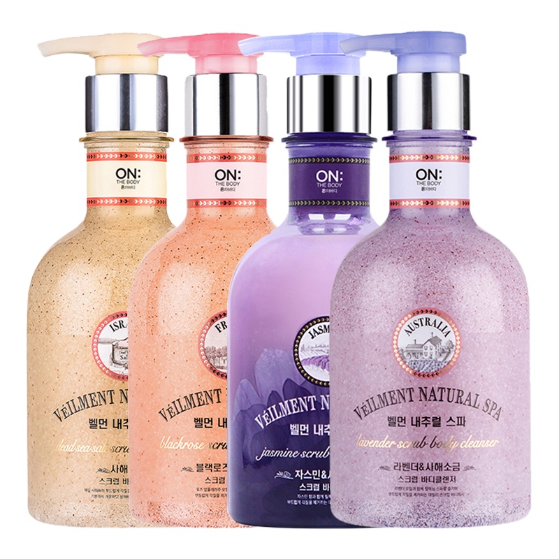 安宝笛/ONTHEBODY 蓓缦水养柔肤SPA系列 薰衣草海盐磨砂沐浴露 400ml