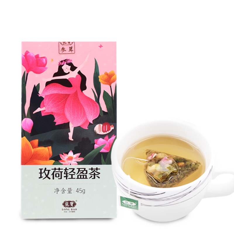 龙宝玫荷轻盈茶45g/盒