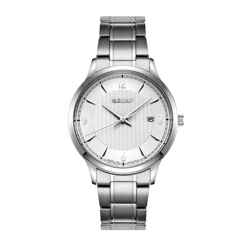 精工（SEIKO）石英表 男 商务休闲金属带男士石英表SGEH79J1