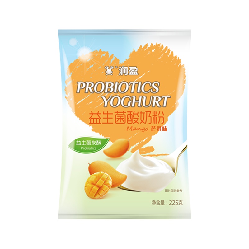 [买3送酸奶机]润盈(BIOGROWING)芒果味益生菌酸奶粉剂 酸奶菌 发酵剂菌粉 225g/袋装,无需自备牛奶