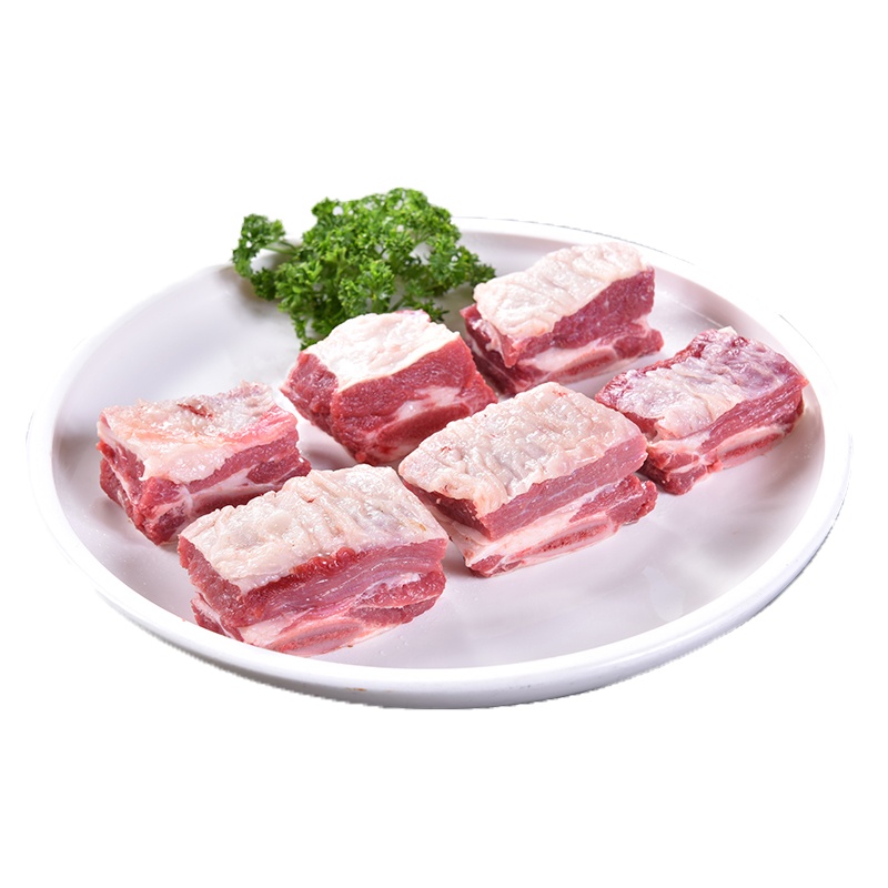 货出六盘国产谷草饲喂养新鲜六盘山牛肉原切牛排骨切块2斤