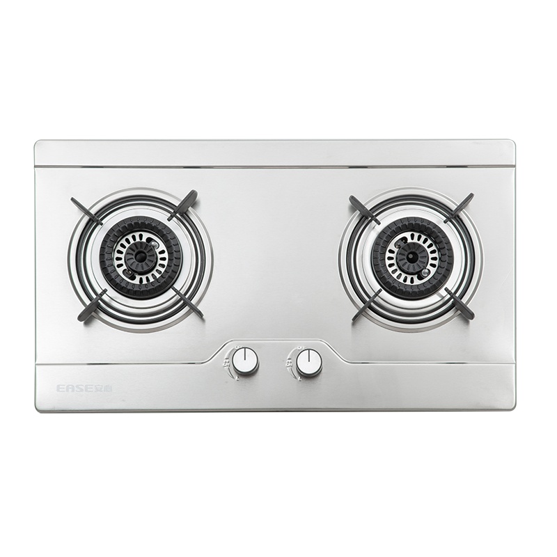 志高(CHIGO)F206A5.2大火力双灶眼灶具一级能效家用台嵌两用不锈钢面板熄火保护燃气灶(天然气)