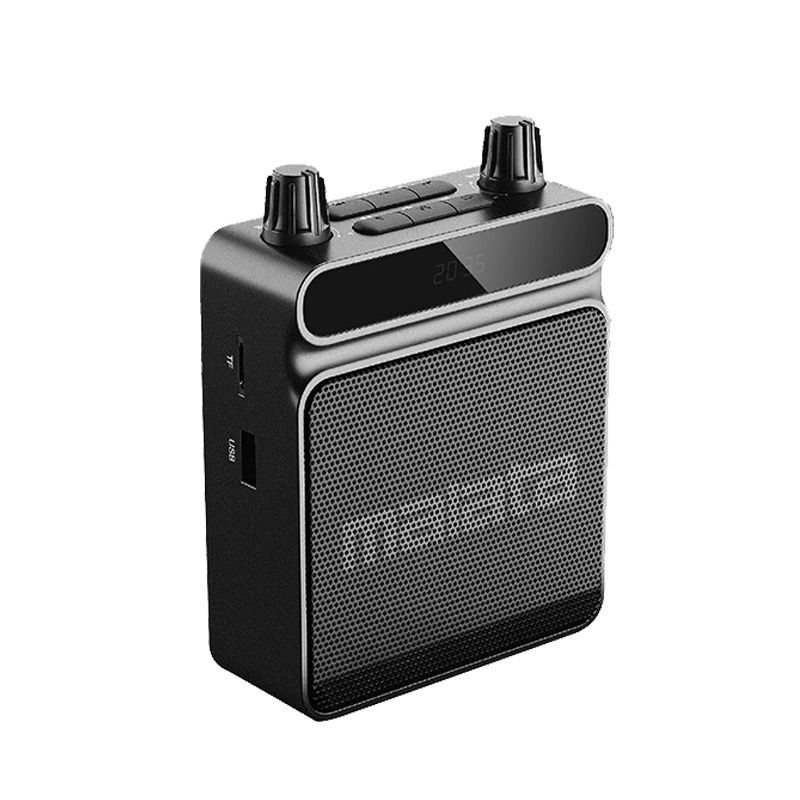 万利达 Malata SP510 小蜜蜂扩音器教师蓝牙音箱小喇叭腰挂麦克风导游插卡便携式喊话器教学讲课灰色