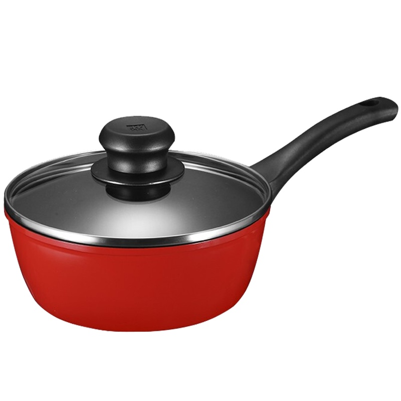 德国双立人(ZWILLING)新品20cm红色辅食锅 厨房家用不粘锅奶锅泡面锅电磁炉煤气灶通用