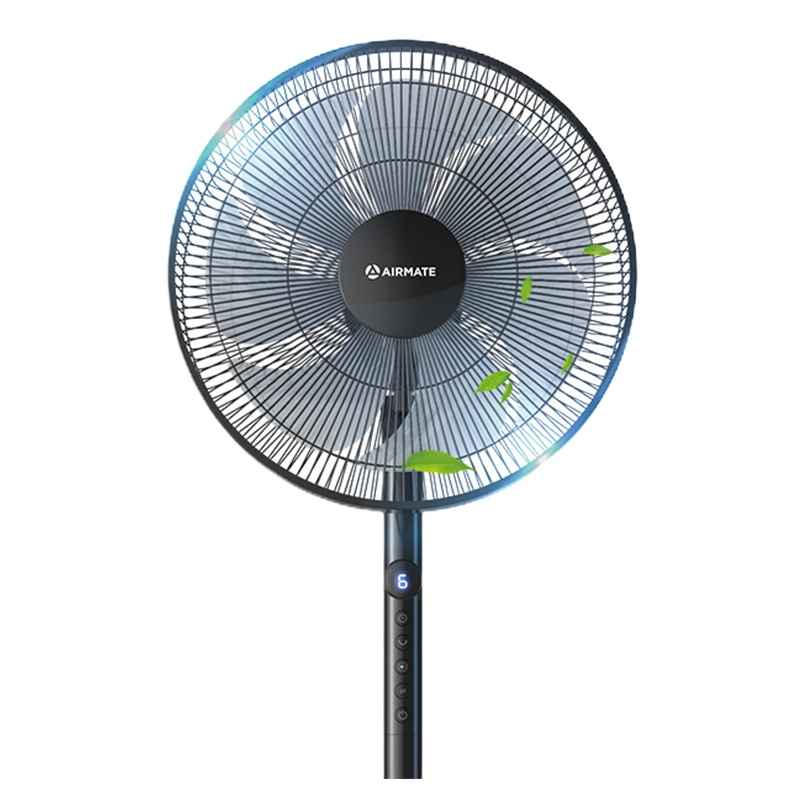 艾美特 (Airmate) 电风扇 CS35-R17 七叶遥控大风量落地扇预约定时立式风扇家用节能宿舍摇头办公室风扇黑色