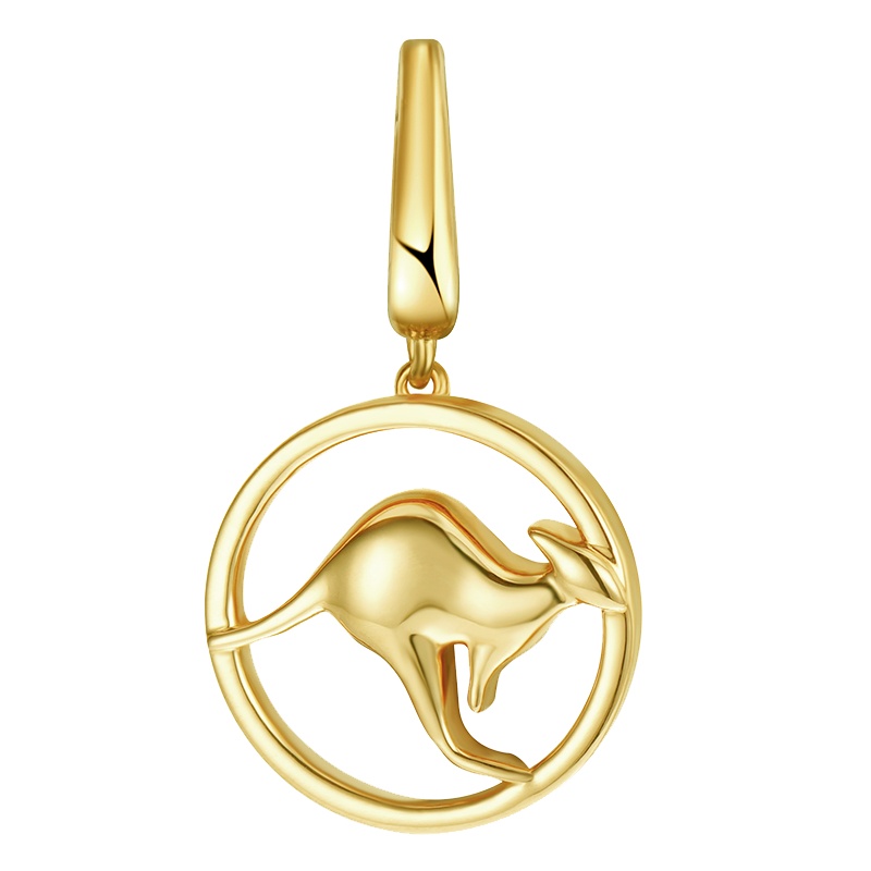 澳洲orange cube 动物派对系列 女士新款潮流个性挂件18K金挂坠镂空袋鼠