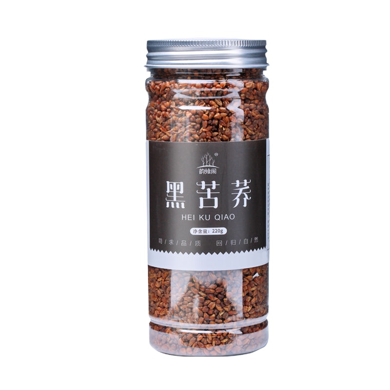 黑苦荞220g/一罐装 买1发3苦荞茶大凉山麦香型全株荞麦茶搭大麦茶黑苦荞子茶叶花茶