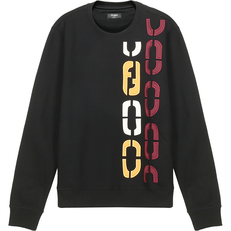 FENDI 男士 棉质圆领长袖卫衣运动衫 FY0178 ADVK