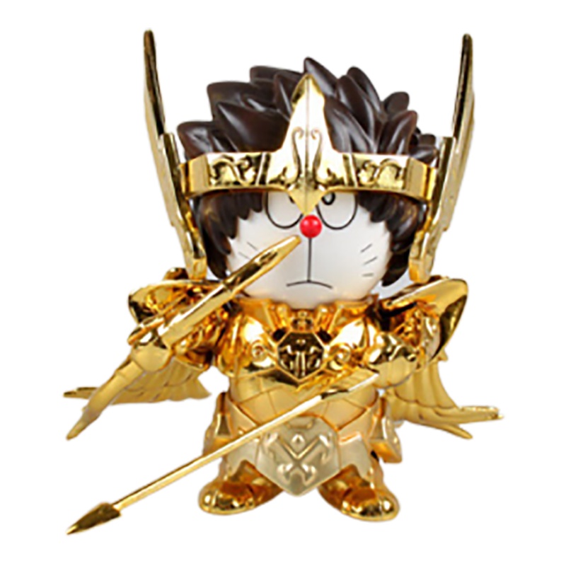 哆啦A梦手办 叮当猫 机器猫DoraCat 黄金圣斗士 射手座手办模型玩具摆件