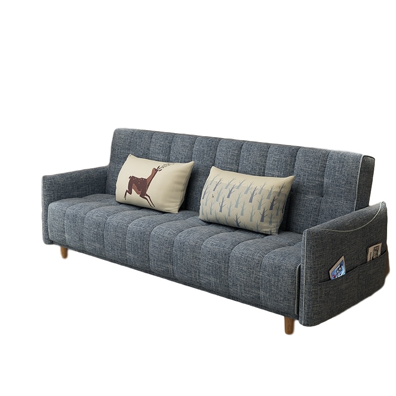 沙发床可折叠客厅阿斯卡利2.2米三人小户型多功能简约现代布艺两用可变床