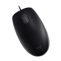 罗技 M100r 鼠标 有线鼠标 办公鼠标 静音鼠标 对称鼠标 黑色 单个装