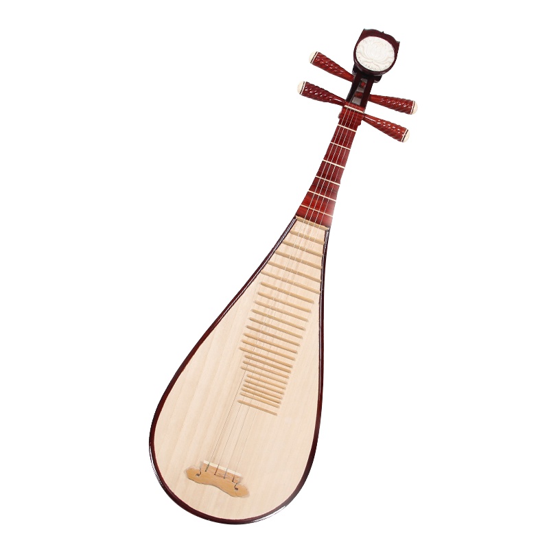 梵巢 琵琶 成人 演奏 乐器 PP-03 红色 椿木材质 贝雕工艺 亮光 上漆 初学 考级 椿木无贝雕