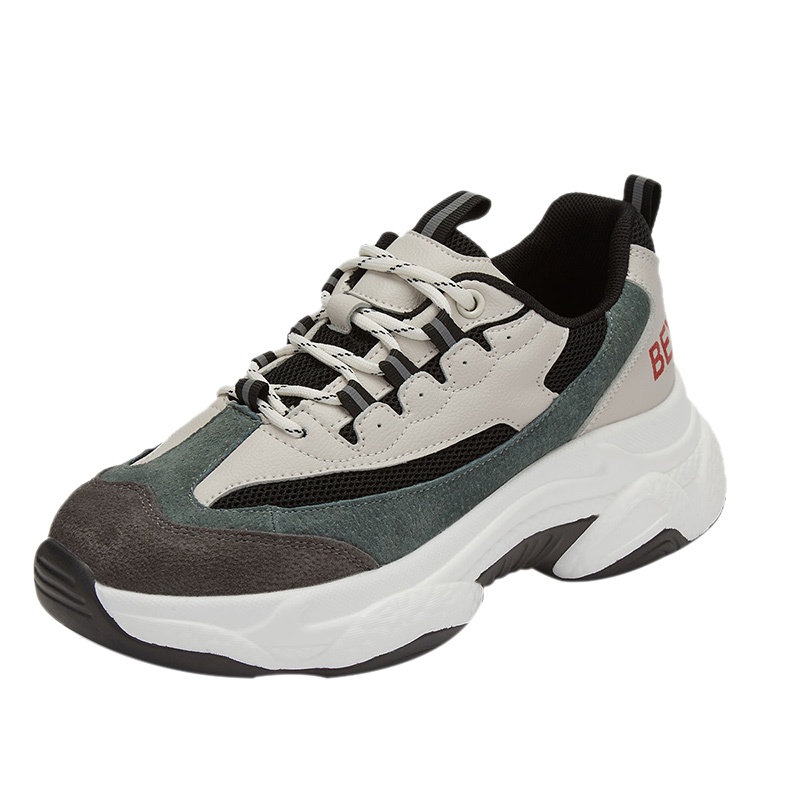 达芙妮20春季复古厚底老爹鞋拼接透气运动女休闲鞋