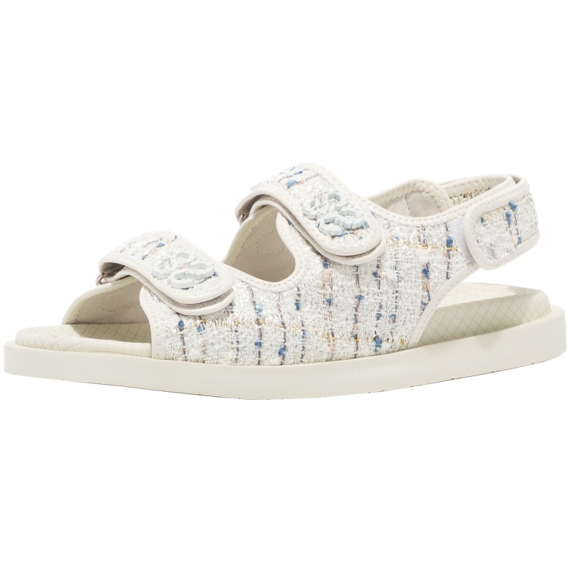 St&Sat/星期六夏季时尚休闲低跟魔术贴拼色凉鞋SS02115143