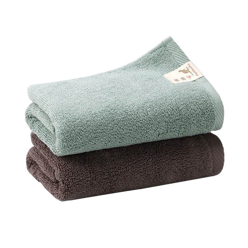 洁丽雅 115g*2澳棉双条装毛巾 DX1194 洗脸巾洁面巾大毛巾吸水不掉毛（单位：盒）