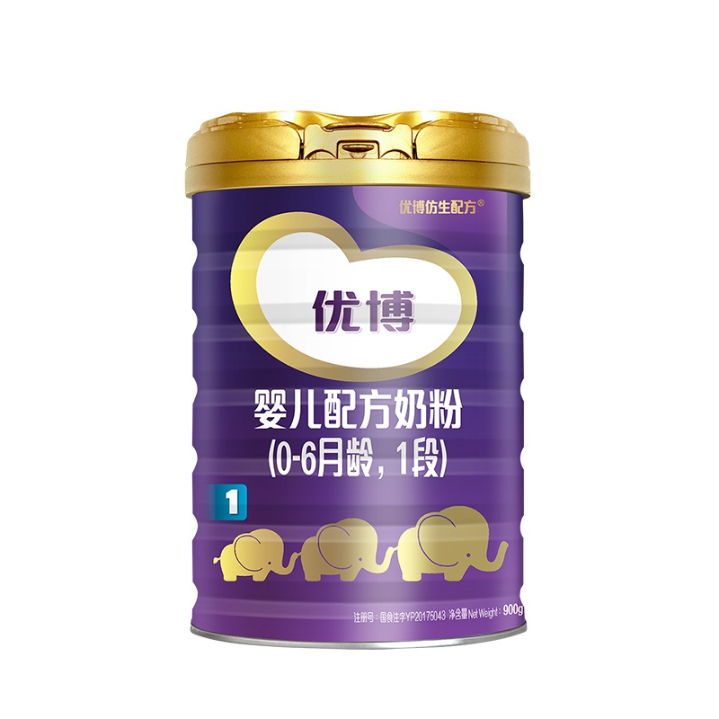 Synutra圣元优博婴幼儿配方奶粉 1段900克罐装 (0-6个月婴幼儿适用) 法国原罐原装进口