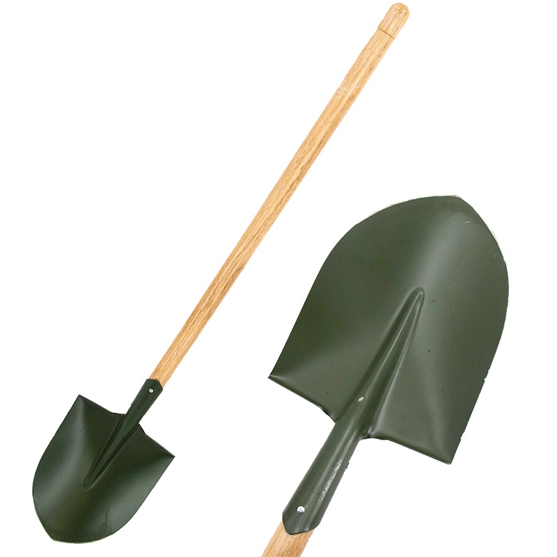 冰禹 BY-348 工业清洁木柄铁锹铁镐 铲土锹 铁锹铁镐 120cm大军锹