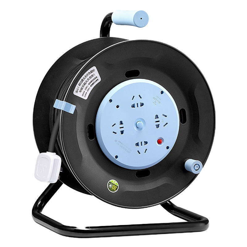 公牛(bull) GN-804D 30M2.5平方 过热保护16A大功率电缆卷盘插座/插排 4位总控卷线盘