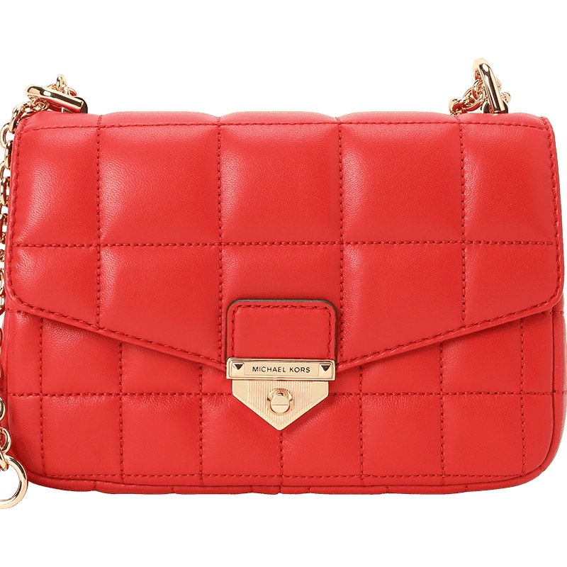 迈克高仕MICHAEL KORS 口盖包 金属三角扣 格纹皮 30H0G1SL1T 女士斜挎单肩包