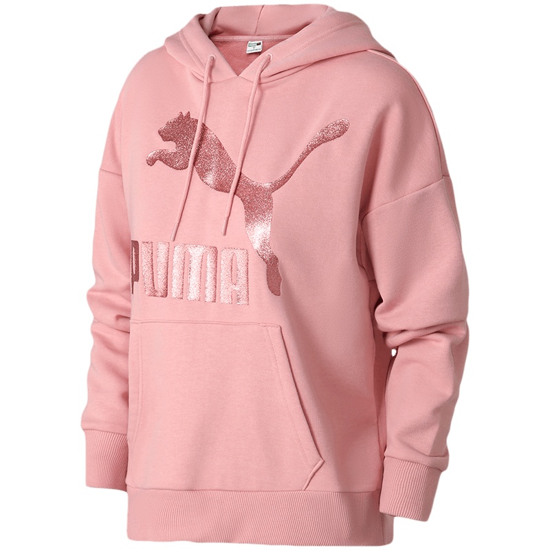 PUMA彪马女装运动服休闲LOGO款连帽卫衣599197