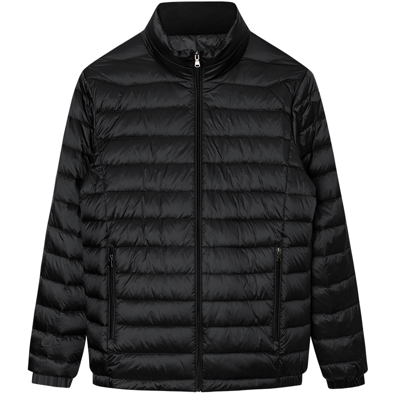 才子男装立领轻盈羽绒服男士冬季新款休闲薄款轻便修身外套