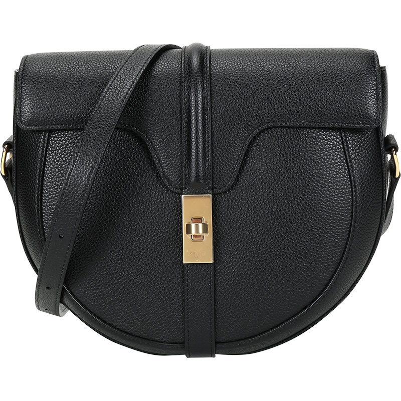 CELINE 赛琳 女士牛皮BESACE 16单肩斜挎包马鞍包中号 189193BF8