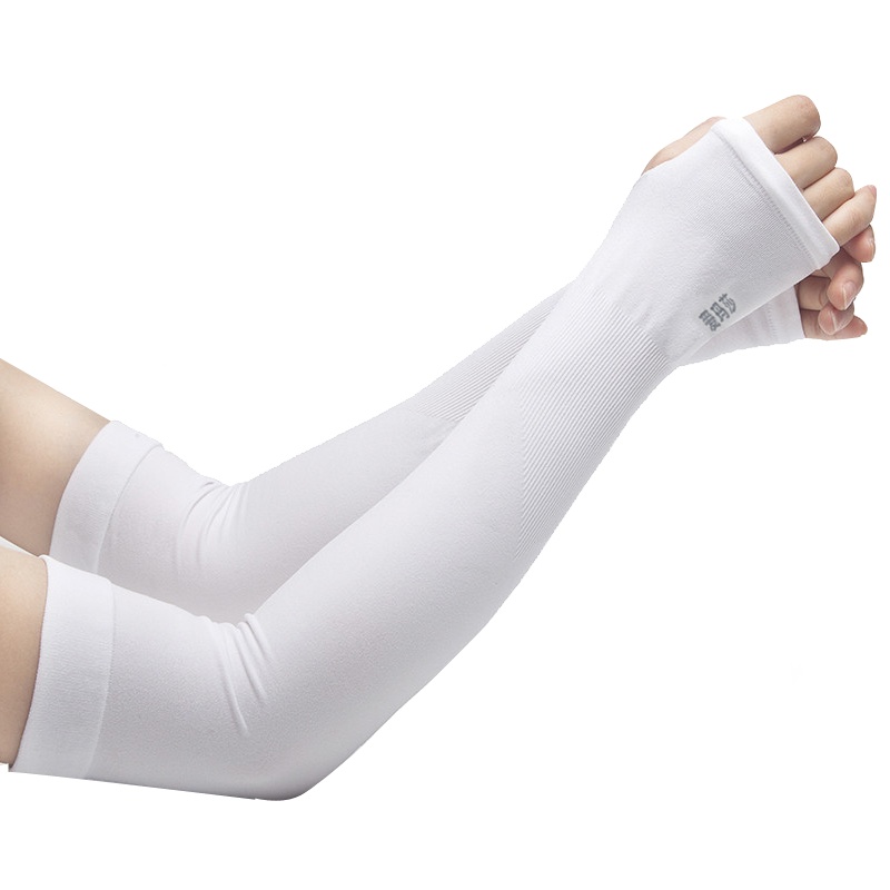 爱玛莎冰丝防晒袖套男开车手袖套夏季钓鱼骑行运动冰丝套袖女长款