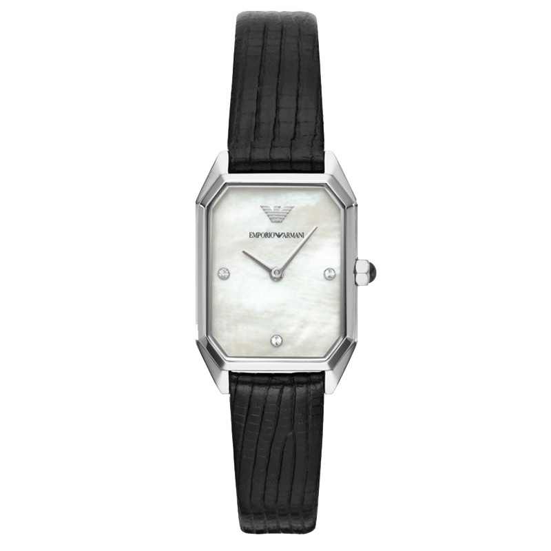 阿玛尼（Emporio Armani) AR11148 手表女 时尚方盘休闲皮带石英表 女