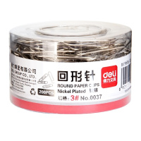 得力(deli)筒装回形针 0037 单盒装
