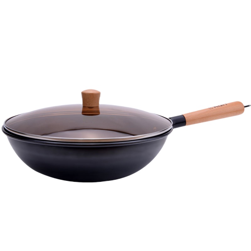 康巴赫(KBH)锅具 精铸铁炒锅 中华老铁锅 铸铁锅