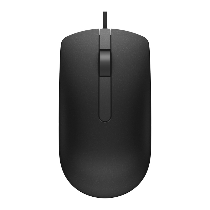 戴尔鼠标 MS116 有线鼠标 办公鼠标 黑色 简装版