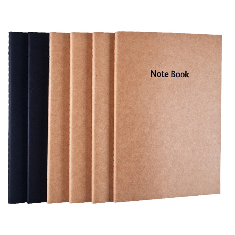 广博GB16403牛皮纸记事本 60张6本装 16K 办公记事本 笔记本子 软面抄 日记本 笔记本/记事本