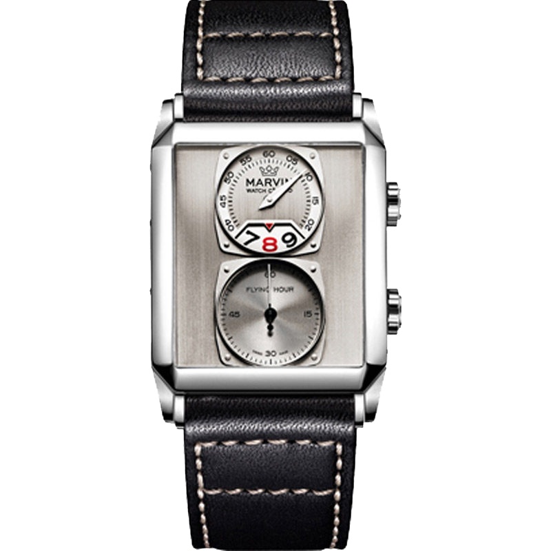 摩纹(MARVIN)瑞士手表莫尔顿方形系列唐人街探案网剧黑客商务石英男表M024.14.31.64