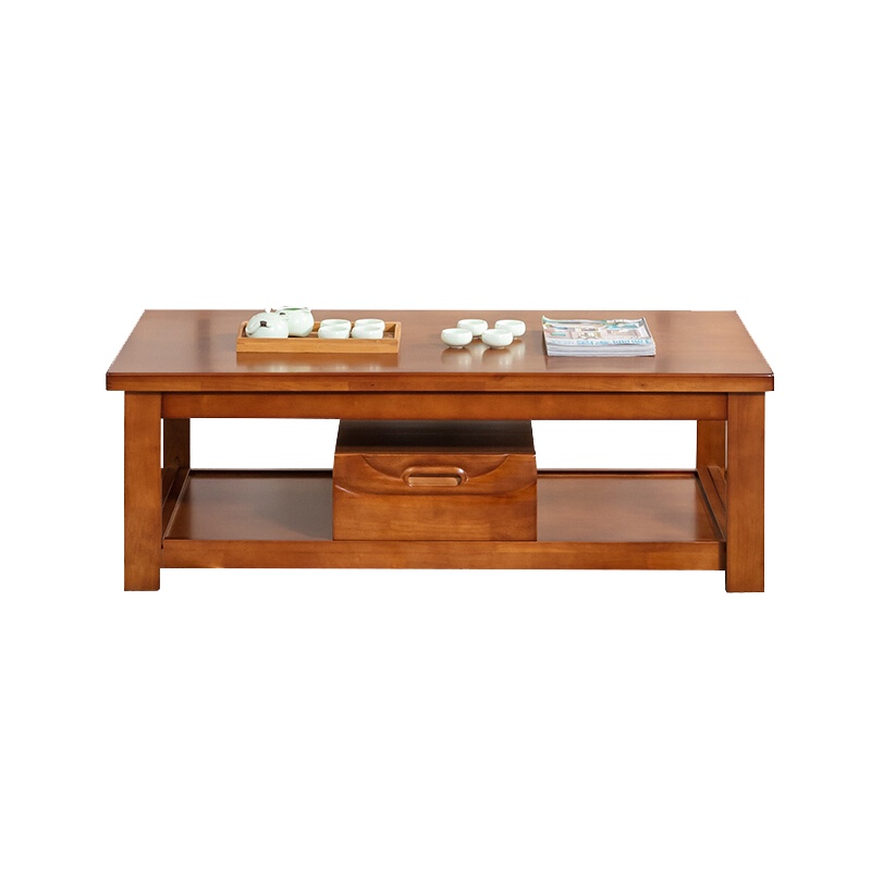 永格现代中式实木茶几沙发组合农村别墅经济型小户型茶几