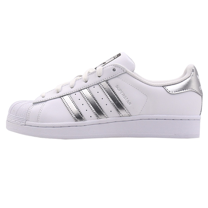 Adidas阿迪达斯男鞋冬季情侣鞋低帮女鞋三叶草小白鞋Superstar金标贝壳头休闲鞋板鞋
