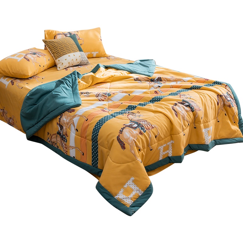 泰念(Tai nian) 洛卡棉印花夏被/空调被儿童夏凉被可机洗被芯夏天薄被子儿童学生宿舍盖被1.5m床被子