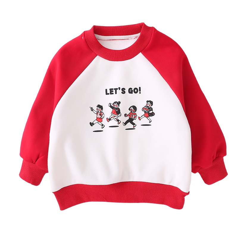 龙之涵(LONGZHIHAN)儿童加绒休闲卫衣时尚百搭男妇童外套可穿亲子装